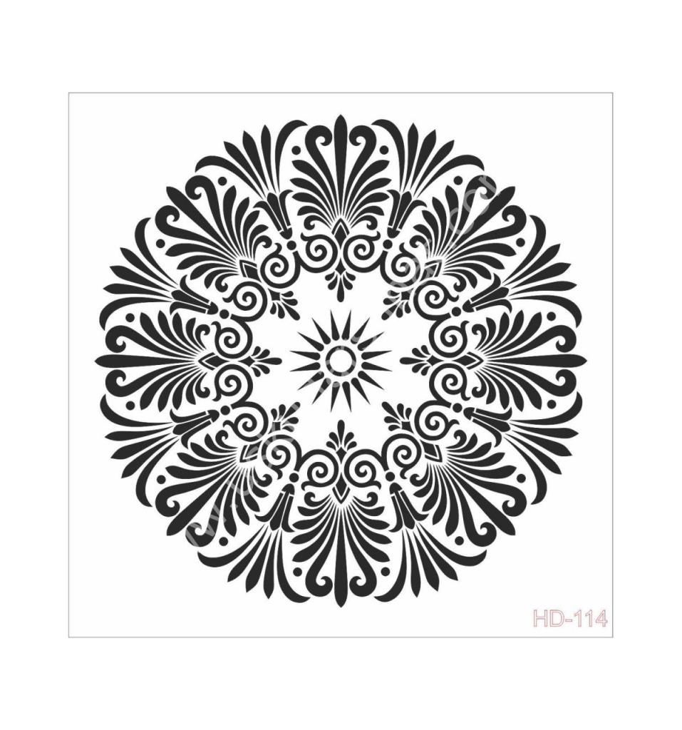 Cadence Home Decor Mobilya - Duvar Stencil 45x45cm HD-114