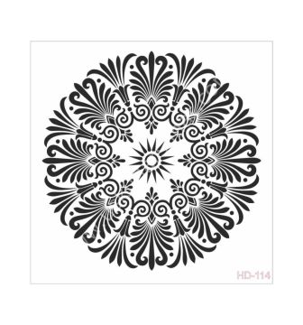 Cadence Home Decor Mobilya - Duvar Stencil 45x45cm HD-114