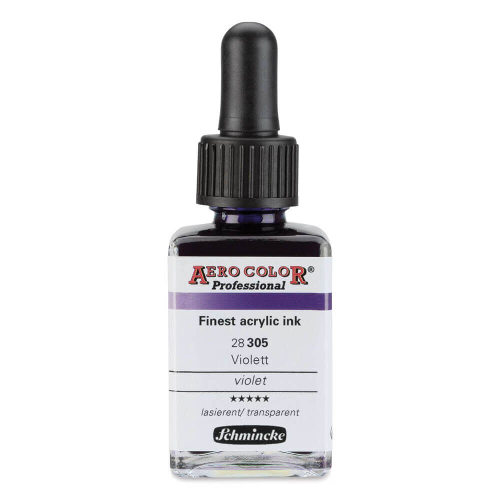 Schmincke Aero Color Profesyonel Akrilik Mürekkep 28 ml Violet 305