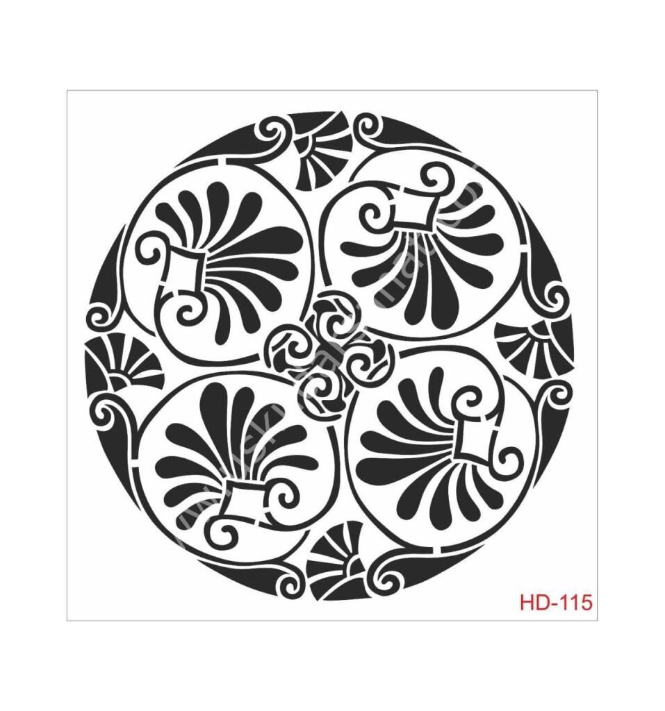 Cadence Home Decor Mobilya - Duvar Stencil 45x45cm HD-115