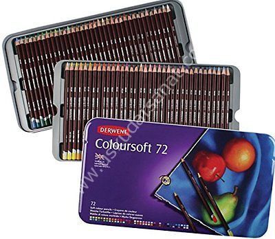 Derwent Coloursoft 72'li Kuruboya Teneke Set
