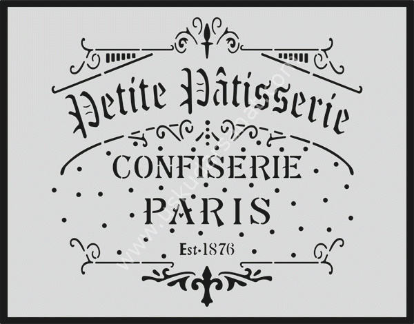 Mood Stencil Şablon 30x35cm Y007