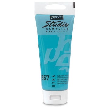 Pebeo Studio Yüksek Viskoziteli Metalik Akrilik Boya 100 ml Iridescent Blue Green 357