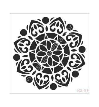 Cadence Home Decor Mobilya - Duvar Stencil 45x45cm HD-117