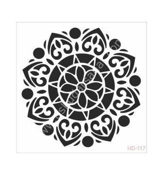 Cadence Home Decor Mobilya - Duvar Stencil 45x45cm HD-117