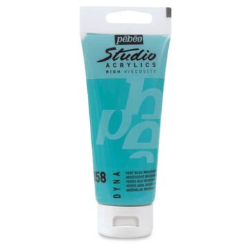 Pebeo Studio Yüksek Viskoziteli Metalik Akrilik Boya 100 ml Iridescent Green Blue 358