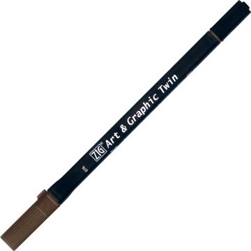 Zig Art & Graphic Twin Marker Çizim Kalemi 76 Vandyke Brown