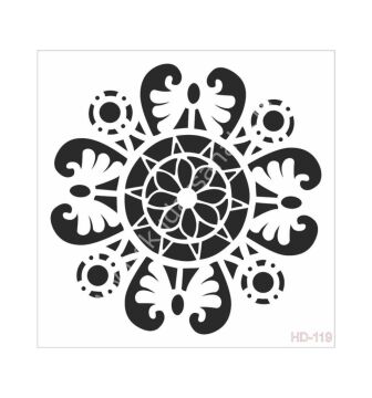 Cadence Home Decor Mobilya - Duvar Stencil 45x45cm HD-119