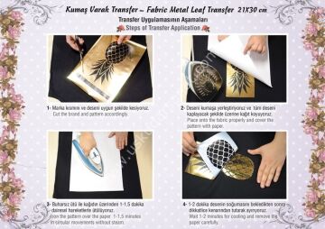 Cadence Kolay - Hazır Varak Kumaş Transfer 21x30 A4 VT-001