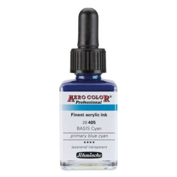 Schmincke Aero Color Profesyonel Akrilik Mürekkep 28 ml Primary Blue Cyan 405