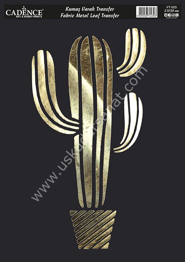 Cadence Kolay - Hazır Varak Kumaş Transfer 21x30 A4 VT-003