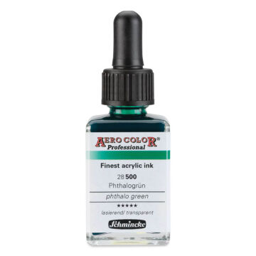 Schmincke Aero Color Profesyonel Akrilik Mürekkep 28 ml Phthalo Green 500