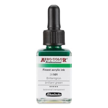 Schmincke Aero Color Profesyonel Akrilik Mürekkep 28 ml Brilliant Green 501