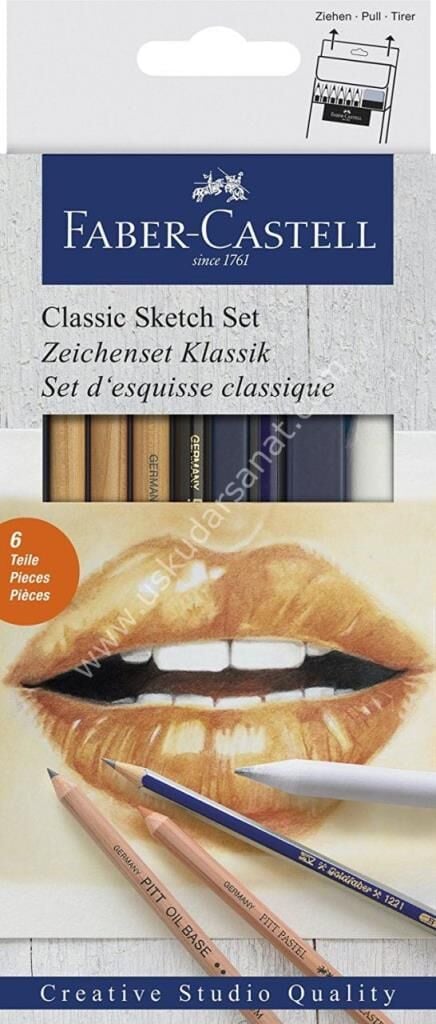 Faber Castell Klasik Sketch Seti 6 parça 114004