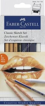 Faber Castell Klasik Sketch Seti 6 parça 114004