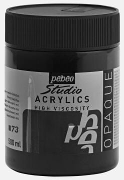 Pebeo Studio Akrilik Boya 500ml 73 Ivory Black Hue