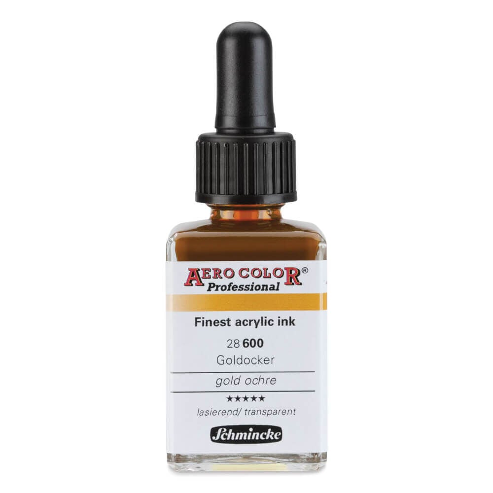 Schmincke Aero Color Profesyonel Akrilik Mürekkep 28 ml Gold Ochre 600