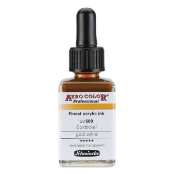 Schmincke Aero Color Profesyonel Akrilik Mürekkep 28 ml Gold Ochre 600