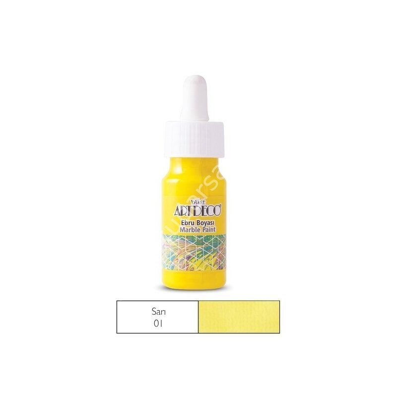 Artdeco Ebru Boyası 01 Sarı 30ml