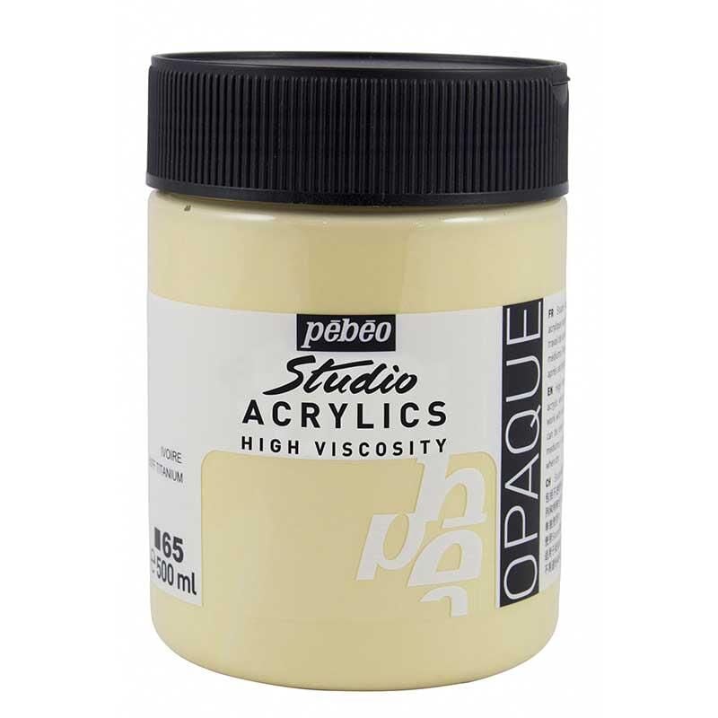 Pebeo Studio Akrilik Boya 500ml 65 Buff Titanium