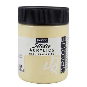 Pebeo Studio Akrilik Boya 500ml 65 Buff Titanium