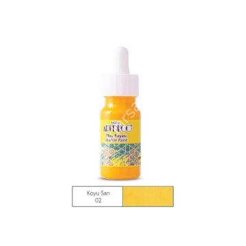 Artdeco Ebru Boyası 02 Koyu Sarı 30ml
