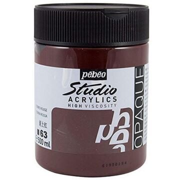 Pebeo Studio Akrilik Boya 500ml 63 Terra Rossa