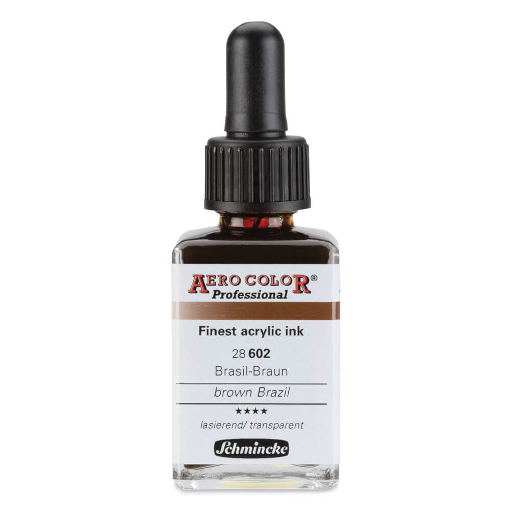 Schmincke Aero Color Profesyonel Akrilik Mürekkep 28 ml Brown Brasil 602