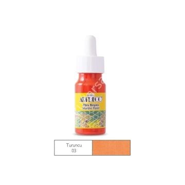 Artdeco Ebru Boyası 03 Turuncu 30ml