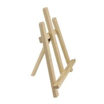 Masaüstü Üç Ayaklı A Tipi Ahşap Şövale 37cm