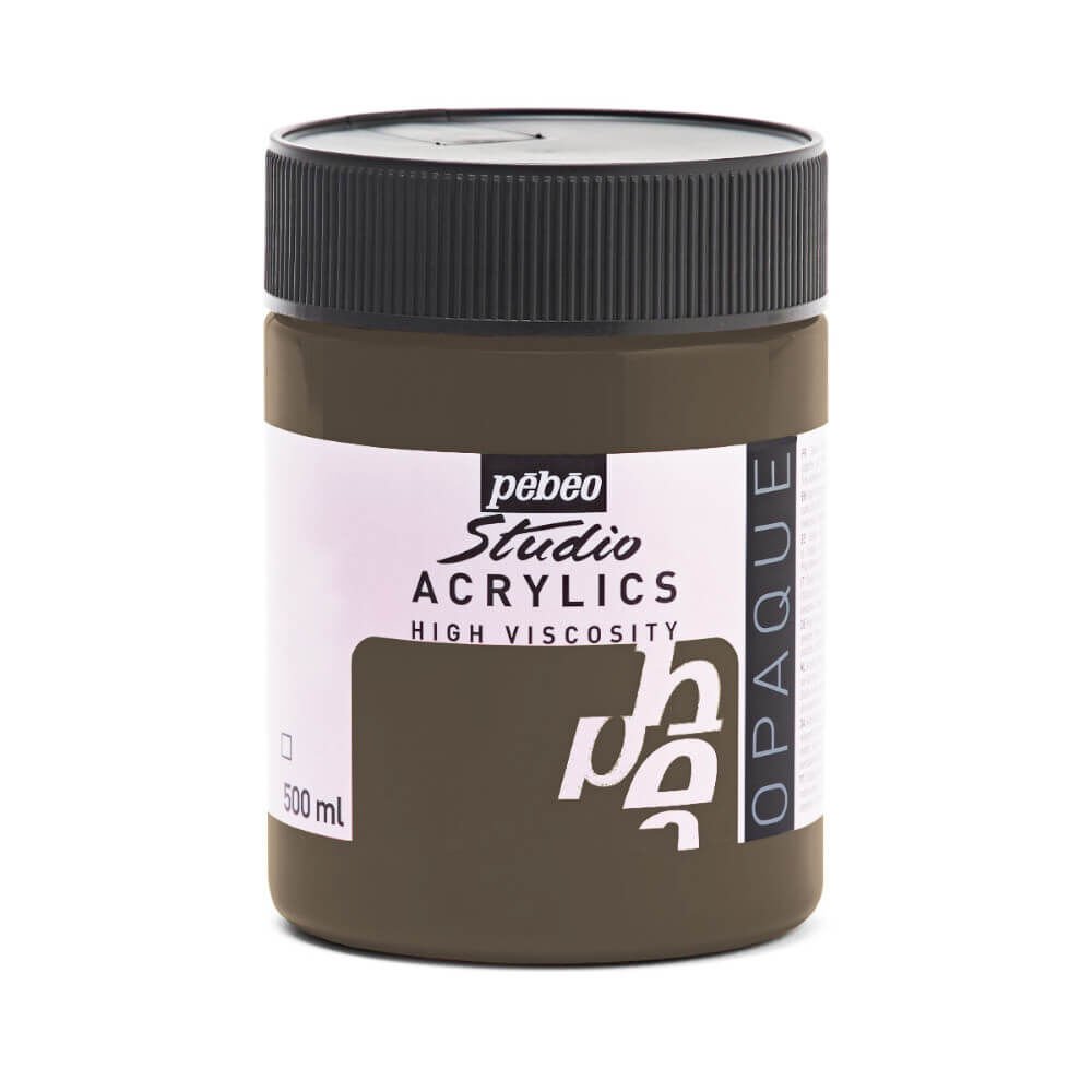 Pebeo Studio Yüksek Viskoziteli Akrilik Boya 500 ml Raw Umber 64