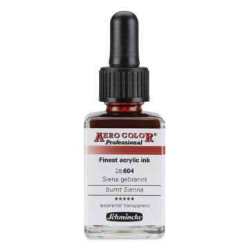Schmincke Aero Color Profesyonel Akrilik Mürekkep 28 ml Burnt Sienna 604