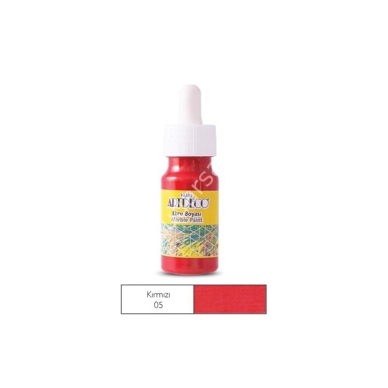 Artdeco Ebru Boyası 05 Kırmızı 30ml