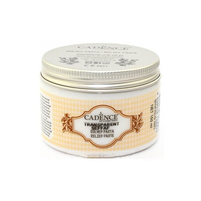 Cadence Şeffaf Rölyef Pasta 150ml