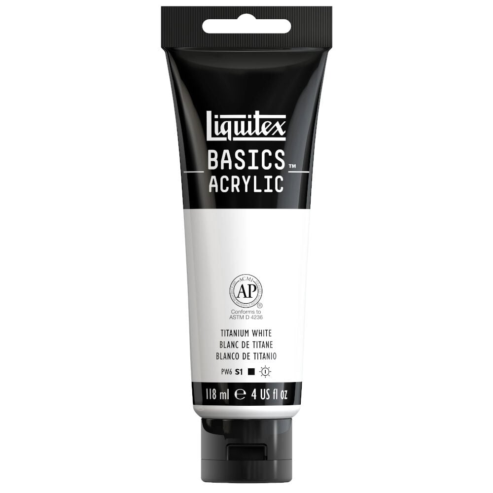 Liquitex Basics Akrilik Boya 118 ml Titanium White 432