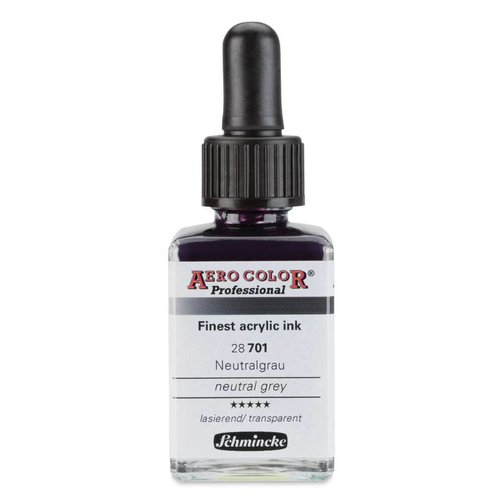 Schmincke Aero Color Profesyonel Akrilik Mürekkep 28 ml Neutral Grey 701