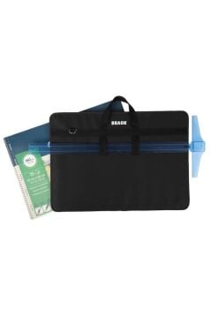 BBACK Proje Çantası 40x56cm / 5cm Genişleyebilir / Askılı / T Cetveli Takılabilir/mukavvalı Kumaş Siyah