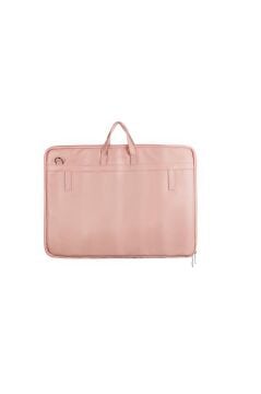 BBACK Proje Çantası 40 X 56cm / Köpük Astarlı / Askılı / T Cetveli Takılabilir Suni Deri Soft Pembe