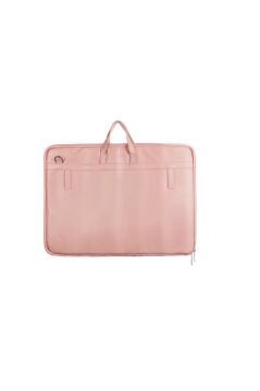 BBACK Proje Çantası 40 X 56cm / Köpük Astarlı / Askılı / T Cetveli Takılabilir Suni Deri Soft Pembe