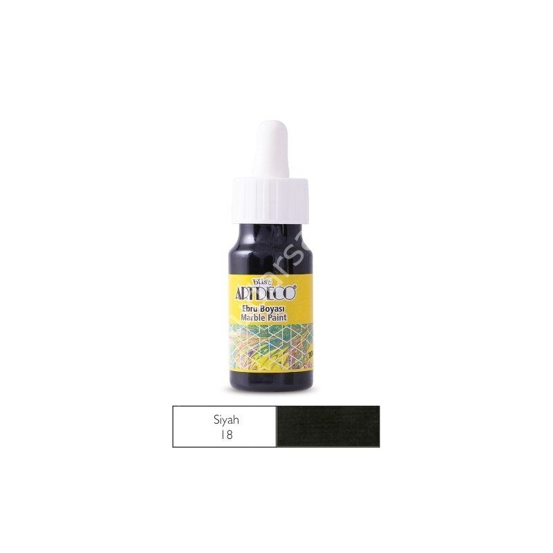 Artdeco Ebru Boyası 18 Siyah 30ml