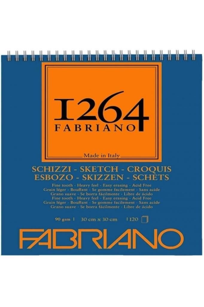 Fabriano 1264 Sketch Paper Eskiz Defteri 90gr 30x30-120yaprak