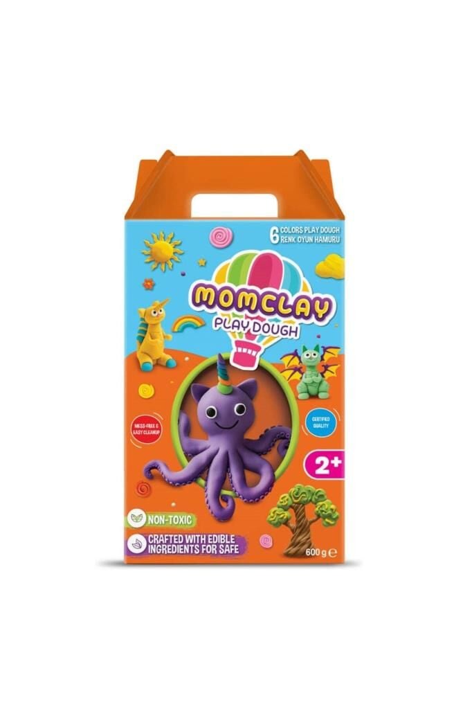 Smarta Momclay Doğal Oyun Hamuru 6 Renk 600 gr
