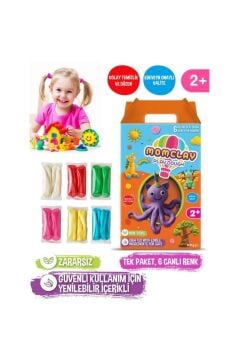 Smarta Momclay Doğal Oyun Hamuru 6 Renk 600 gr