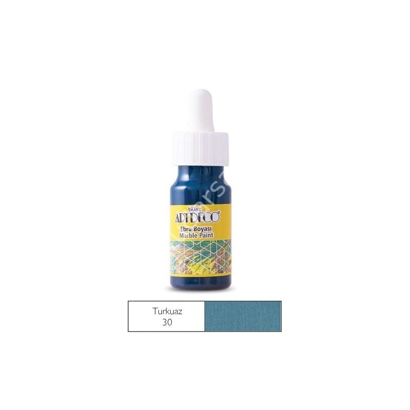 Artdeco Ebru Boyası 30 Turkuaz 30ml