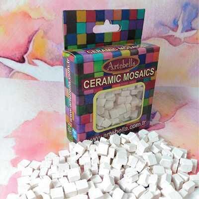 Artebella Seramik Mozaik 608 6701 Beyaz   8x8 mm