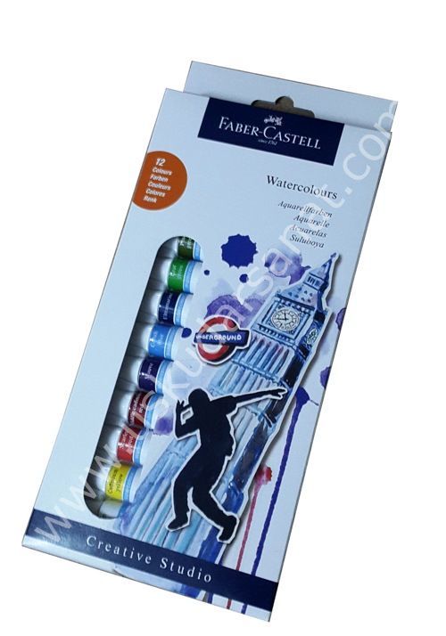 Faber Castell Watercolours 12 Renk Tüp Suluboya