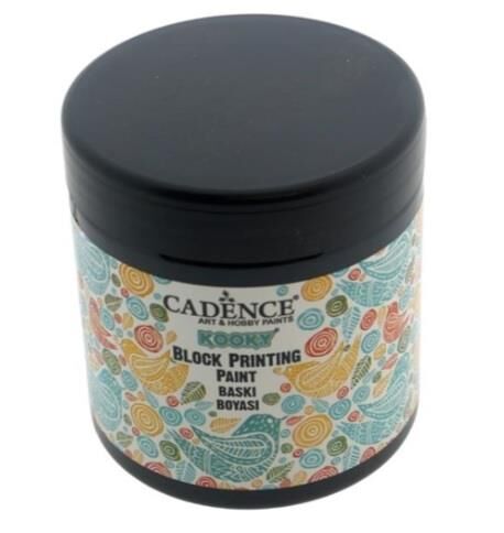 Cadence Kooky Linol Baskı Boyası 250ml 5002 Siyah
