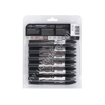 Winsor Newton Brushmarker Neutral - Gri Tonlar Set  12+1 Renk