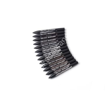 Winsor Newton Brushmarker Neutral - Gri Tonlar Set  12+1 Renk