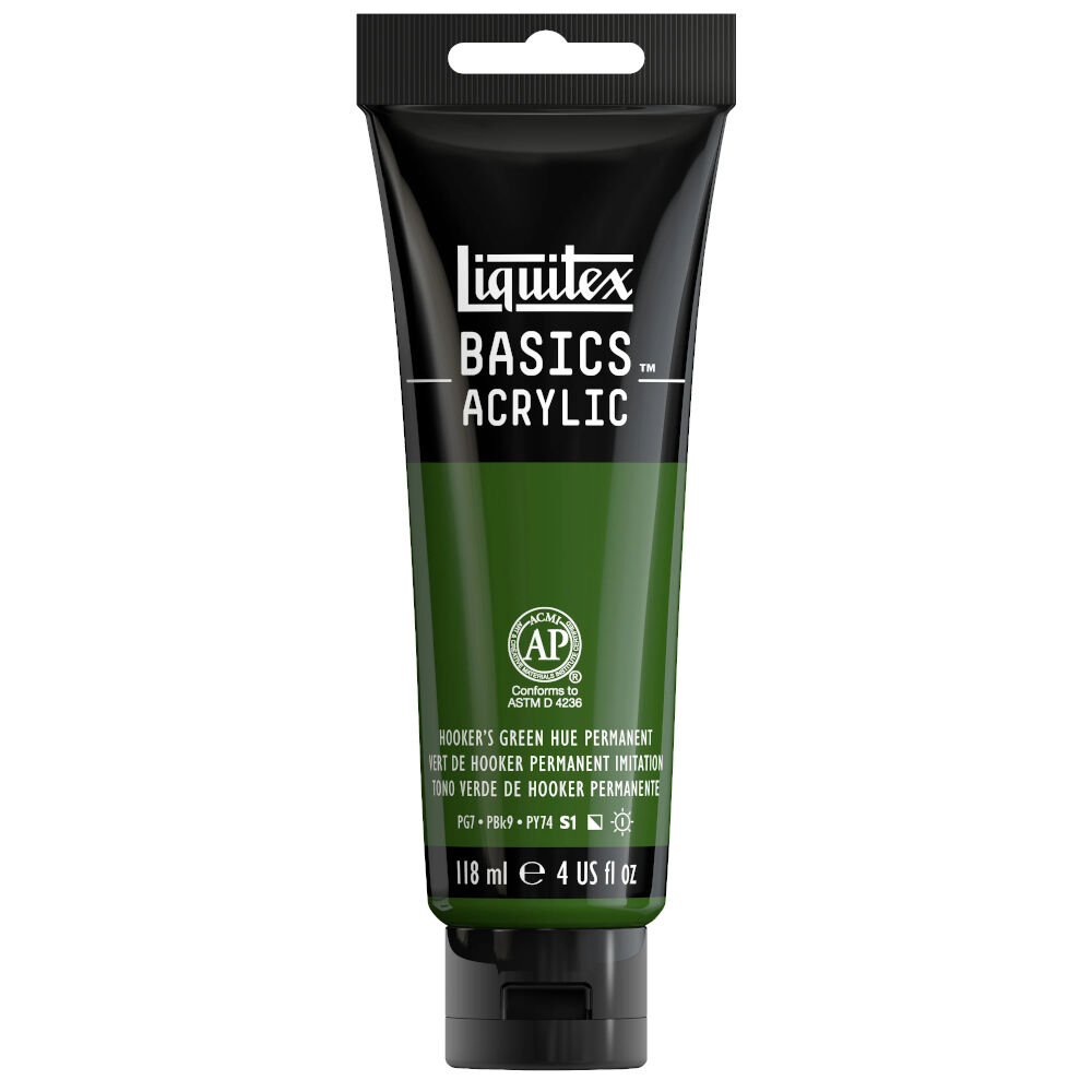 Liquitex Basics Akrilik Boya 118 ml Hooker’s Green Hue Permanent 224